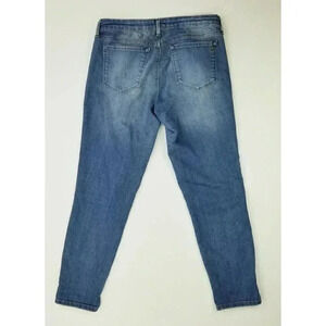 Jessica Simpson Size 6/28 Women's Rolled Crop Skinny Blue Denim Jeans Size 28X27